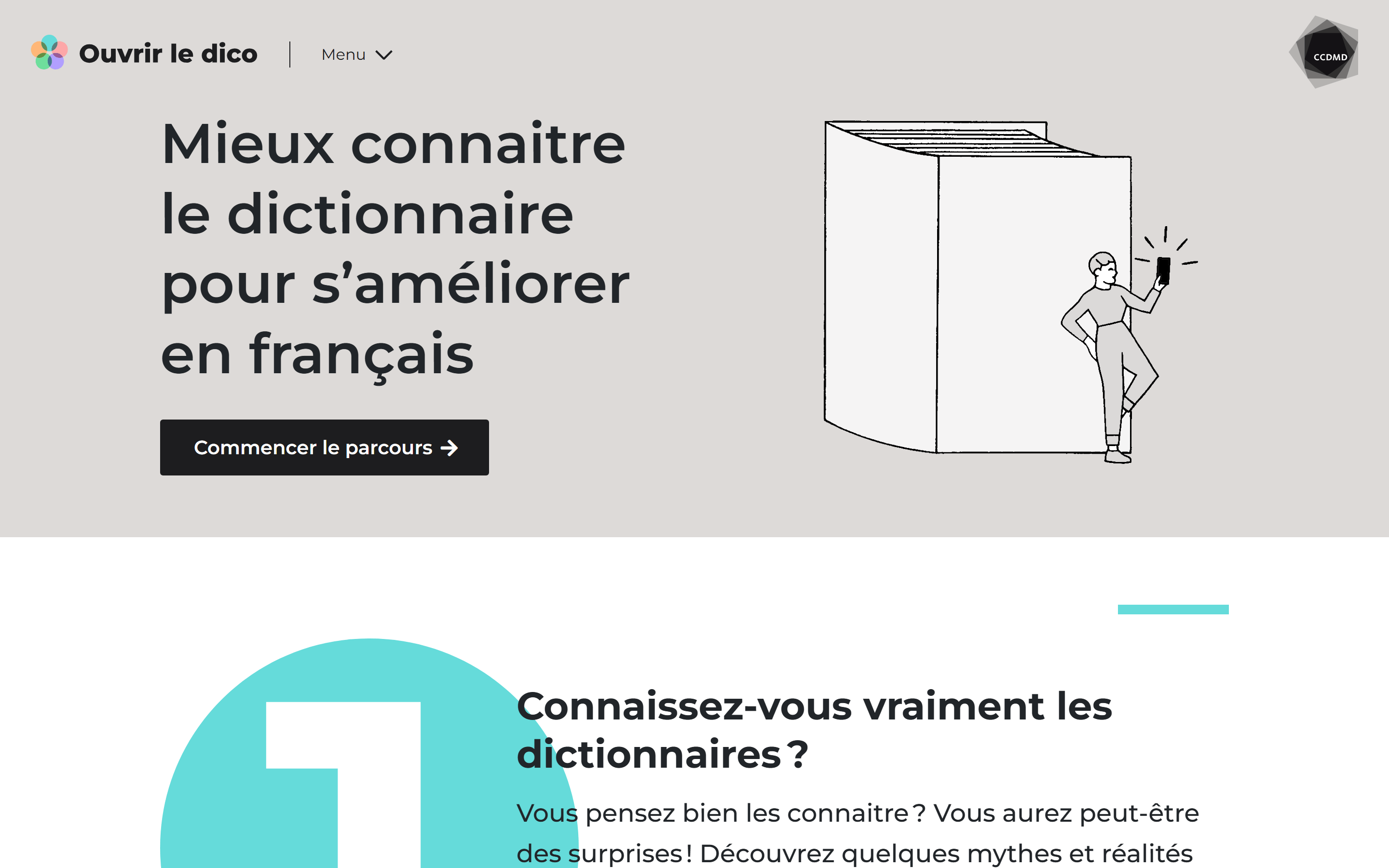 Site web pédagogique accessible sur l’usage du dictionnaire